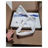 Genuine Joe GJO01535 Heavy Duty Low-Density Puncture Resistant Can Liner, 60 gallon Capacity, 56" Length x 39" Width x 1.50 mil Thickness, White (Box of 50)