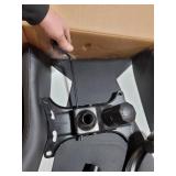 BestOffice PC Gaming Chair Ergonomic Office Chair Desk Chair with Lumbar Support Flip Up Arms Headrest PU Leather Executive High Back Computer Chair for Adults Women Men (White)