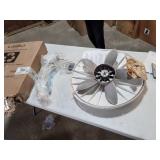 Lasko 1885 18" Cyclone Pedestal Fan with Remote Control, 18 inches White