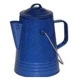 Grip Blue Enamel Coffee Percolator for Camping 36 cup