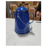 Grip Blue Enamel Coffee Percolator for Camping 36 cup