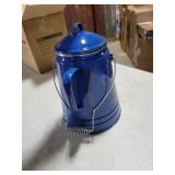 Grip Blue Enamel Coffee Percolator for Camping 36 cup
