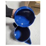 Grip Blue Enamel Coffee Percolator for Camping 36 cup