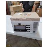 West Bend 87905 5-Quart Large Capacity Non-Stick Versatility Cooker with 5 Temperature Control Settings Dishwasher Safe Includes A Travel Lid & Thermal Carrying Case