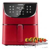 COSORI Air Fryer(100 Recipes),5.8QT Electric Hot Air Fryers Oven Oilless Cooker,11 Presets,Preheat& Shake Reminder, LED Touch Digital Screen,Nonstick Basket,1700W,Red