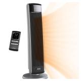 Lasko 1500W Digital Ceramic Tower Space Heater with Remote, 5586, Black