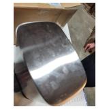 Rectangle Soft Close Trash Can Satin Nickel