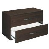 Closetmaid 156800 2 Drawer Storage Organizer, Espresso Laminated