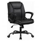 Black Office Chair Leather