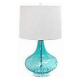 Blue Glass Table Lamp