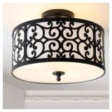 Jonathan Y Katherine Metal Led Semi-Flush Mount