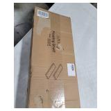 AMADA HOMEFURNISHING Floating Shelves Black, 24 Inch Large Wall Shelf for Living Room, Bedroom, Bathroom, Kitchen Storage and Decor, Set of 2-AMFS05