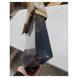 AMADA HOMEFURNISHING Floating Shelves Black, 24 Inch Large Wall Shelf for Living Room, Bedroom, Bathroom, Kitchen Storage and Decor, Set of 2-AMFS05