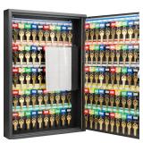 Optics Key Cabinet with Key Lock 100 Keys, Black