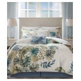 Harbor House Lorelei 5-Pc. Palm Print King Duvet Set Bedding