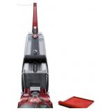Hoover Power Scrub Deluxe Carpet Cleaner Machine, Upright Shampooer, with Storage Mat, FH50150B, Red