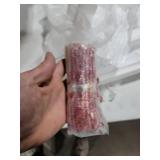 Amazon Basics Solid Wood Saddle-Seat Kitchen Counter-Height Stool - Set of 2, 24-Inch Height, White