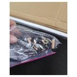 VECELO Modern Versatile Nightstands X-Design Side End Table Night Stand Storage Shelf with Bin Drawer for Living Room Bedroom, Black