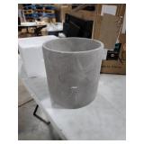 FINEHOUS Cement Planter Pot with Drainage for Indoors Medium Concrete Planter Pot