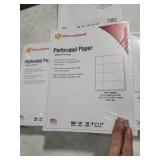 5 Packs Docugard Perforated Paper For Deposit/raffle Tickets & More