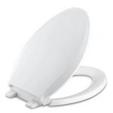 KOHLER K-4636-0 Cachet Quiet Close Toilet Seat, White