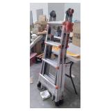 Little Giant Ladders, Velocity with Wheels, M17, 17 Ft, Multi-Position Ladder, Ratchet leg levelers, Aluminum, Type 1A, 300 lbs weight rating, (15417-801)