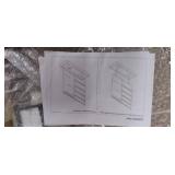 X-cosrack Earring Holder,5-Tier Ear Stud Holder with Wooden Tray,Jewelry Organizer Holder for Earrings Necklaces Bracelets Watches and Rings,Earring Display Stand with 132 Holes,Black