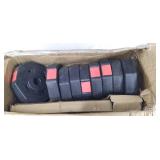 wolfyok Fitness Dumbbells Set, Adjustable Weight to 44Lbs, Home Fitness Equipment for Men and Women Gym Work Out Exercise Training with Connecting Rod Used as Barbells (Pair)