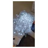 Christmas Lights Outdoor Decorations 400 LED 33ft 8 Modes Curtain Fairy String Light with 75 Drops, Clear Wire LED String Light Indoor Decor for Wedding Party Holiday Christmas Decorations Pure White