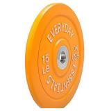 Everyday Essentials Color Coded Olympic Bumper Plate Weight Plate W Steel Hub