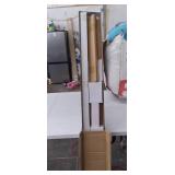 TMS 5FT European Modern Satin Stainless Steel Sliding Barn Wood Door Closet Hardware