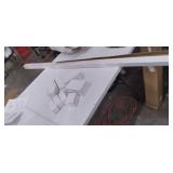 TMS 5FT European Modern Satin Stainless Steel Sliding Barn Wood Door Closet Hardware