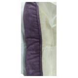 HappyCare Textiles Embossed Rectangle large Dog and Pet Bed, Burn out Purple, 34 x 24 inches