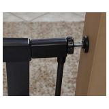 MidWest 39" High Walk-thru Steel Pet Gate, 29" - 38" Wide in Textured Graphite