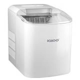 Igloo ICEB26WH Automatic Portable Electric Countertop Ice Maker Machine, 26 Pounds in 24 Hours, 9 Cubes Ready in 7 minutes, With Scoop and Basket, Perfect for Water Bottles, Mixed Drinks, Parties, WHT