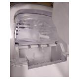 Igloo ICEB26WH Automatic Portable Electric Countertop Ice Maker Machine, 26 Pounds in 24 Hours, 9 Cubes Ready in 7 minutes, With Scoop and Basket, Perfect for Water Bottles, Mixed Drinks, Parties, WHT