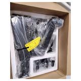 MOUNTUP Triple Monitor Stand Mount - 3 Monitor Desk Mount for Computer Screens Up to 27 inch, Triple Monitor Arm with Gas Spring, Heavy Duty Monitor Stand, Each Arm Holds Up to 17.6 lbs, MU0006