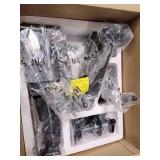 MOUNTUP Triple Monitor Stand Mount - 3 Monitor Desk Mount for Computer Screens Up to 27 inch, Triple Monitor Arm with Gas Spring, Heavy Duty Monitor Stand, Each Arm Holds Up to 17.6 lbs, MU0006