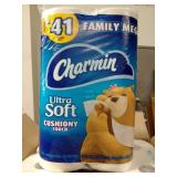 Charmin Ultra Soft Cushiony Touch Toilet Paper, 24 Family Mega Rolls = 123 Regular Rolls