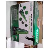 Abco Tech Indoor Golf Putting Green â Portable Mat with Auto Ball Return Function â Mini Golf Practice Training Aid, Game and Gift for Home, Office, Outdoor Use â 3 Bonus Balls