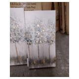 Madison Park Wall Art Living Room DÃ©cor - Scenery Triptych Canvas Home Accent Modern Dining Bathroom Decoration, Ready to Hang Painting for Bedroom, Multi-Sizes, Blue Midst Forest 3 Piece