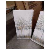 Madison Park Wall Art Living Room DÃ©cor - Scenery Triptych Canvas Home Accent Modern Dining Bathroom Decoration, Ready to Hang Painting for Bedroom, Multi-Sizes, Blue Midst Forest 3 Piece