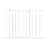 Summer Everywhere Extra Wide Walk-Thru Safety Gate Safety Baby Gate, Fits Openings 28.75-39.75" Wide, Metal, for Doorways & Stairways, 30" Tall, White, One Size