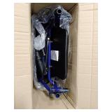 Drive Medical 10257BL-1 4-Wheel Rollator Walker With Seat & Removable Back Support, Blue