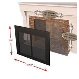 Pleasant Hearth AT-1001 1111 fireplace screen, Black Medium