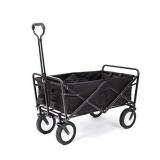Mac Sports Collapsible Folding Outdoor Utility Wagon, Black