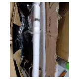 Pure Garden Wood Burning Pit, 33 in. Steel Frame, Square Marble Tile Finish