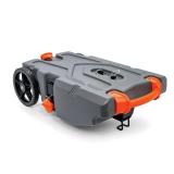 Camco Rhino Heavy Duty 28 Gallon Portable RV Waste Holding Tank with Hose and Accessories - Durable Leak Free and Odorless RV Tote Tank (39004)