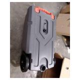 Camco Rhino Heavy Duty 28 Gallon Portable RV Waste Holding Tank with Hose and Accessories - Durable Leak Free and Odorless RV Tote Tank (39004)