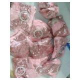 Desirable Life Pack of 50 Chair Sashes Sequin Stretchy Spandex Bands Decorative Bows One-Sided Sequins Decor for Romantic Wedding Party Home Chair Cover Sash Decorations - Rose Gold